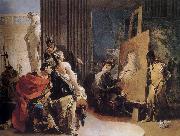 Giovanni Battista Tiepolo Alexander in the studio painting